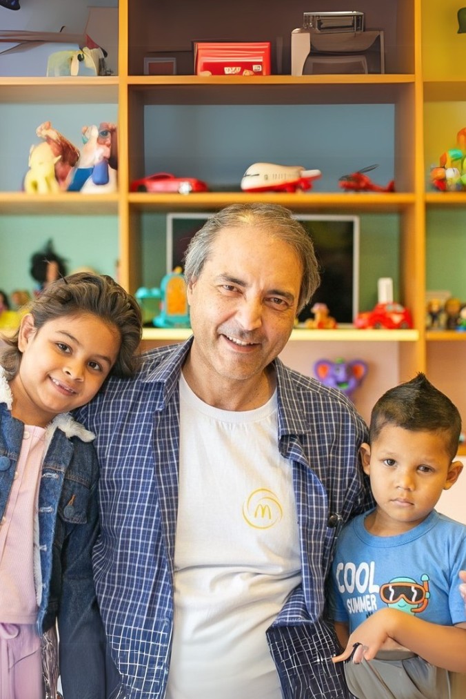 Família atendida pelo Instituto Ronald